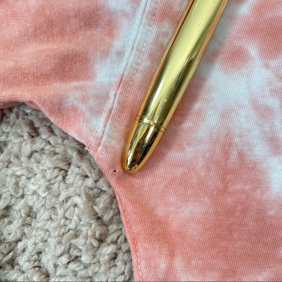 Free People Oversized Tie Dye Pink Blue Tee Shirt - Picture 15 of 16